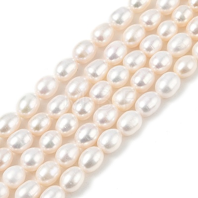 Natural Cultured Freshwater Pearl Beads Strands PEAR-I007-01D-07A-1