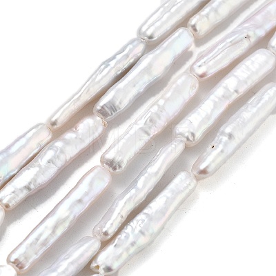 Natural Baroque Keshi Pearl Beads Strands PEAR-P064-05A-04A-1