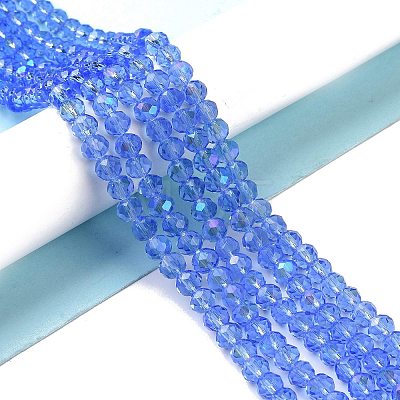 Electroplate Glass Beads Strands EGLA-A034-T1mm-L04-1