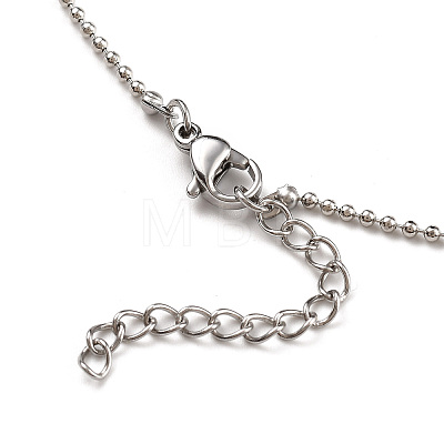 304 Stainless Steel Ball Chain Necklaces NJEW-JN02912-02-1