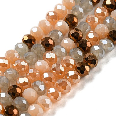 Glass Beads Strands EGLA-A034-M6mm-34-1