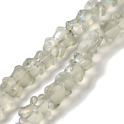 Electroplate Glass Beads Strands EGLA-Q127-A02-01J-1