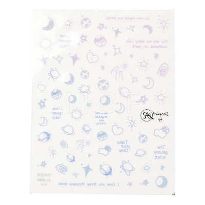 Planet Theme Cartoon Nail Art Decoration Sticker MRMJ-O001-07C-1
