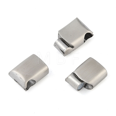 316 Surgical Stainless Steel Magnetic Clasps with Glue-in Ends STAS-F269-03MP-01-1