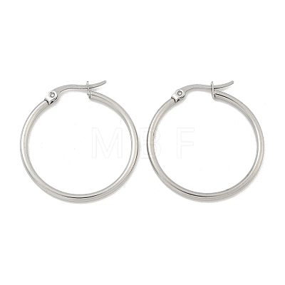 Tarnish Resistant 304 Stainless Steel Hoop Earrings X-EJEW-F105-09P-1