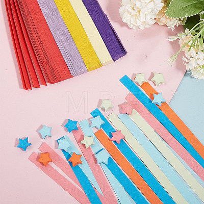 1350Pcs 10 Colors Lucky Star Origami Paper DIY-WH0349-211-1
