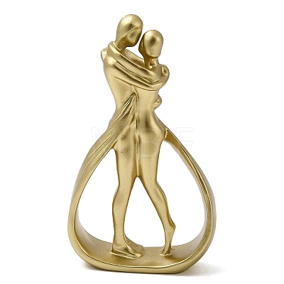 Valentine's Day Resin Couple Figurine AJEW-E057-02B-1