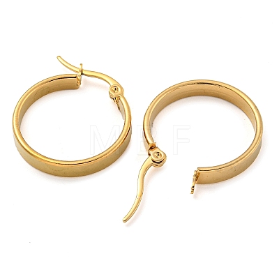 PVD Vacuum Plating 202 Stainless Steel Hoop Earring EJEW-H003-35G-02-1