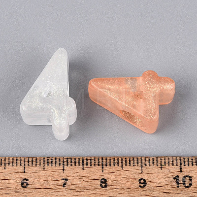 Luminous Frosted Transparent Acrylic Beads TACR-T029-21E-1