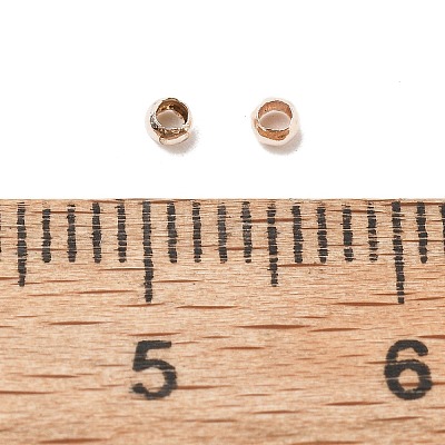 Brass Crimp Beads KK-E002-RG-1