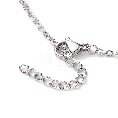 3Pcs 3 Styles 304 Stainless Steel Cable Chain Necklace Makings NJEW-JN04932-02-1