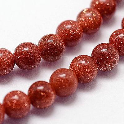 Goldstone Beads Strands G-N0200-01A-3mm-1