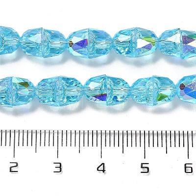Electroplate Glass Beads Strands EGLA-D030-04D-1