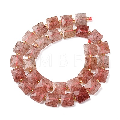 Natural Strawberry Quartz Beads Strands G-F839-A07-01-1