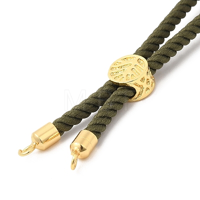 Twisted Nylon Cord Silder Bracelets DIY-B066-03G-04-1