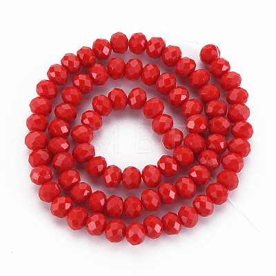 Opaque Solid Color Glass Beads Strands EGLA-A034-P3mm-D22-1