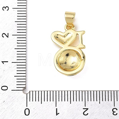 Football Theme Brass Enamel Pendants KK-A303-01B-G03-1