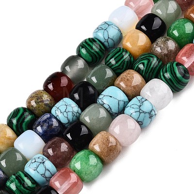 Natural Mixed Gemstone Beads Strands G-T138-148-1