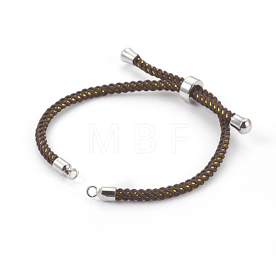 Adjustable Nylon Cord Slider Bracelet Making MAK-F026-A08-P-1