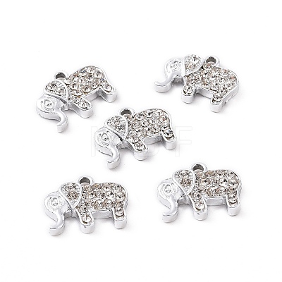 Alloy Crystal Rhinestone Pendants ALRI-H004-22P-1