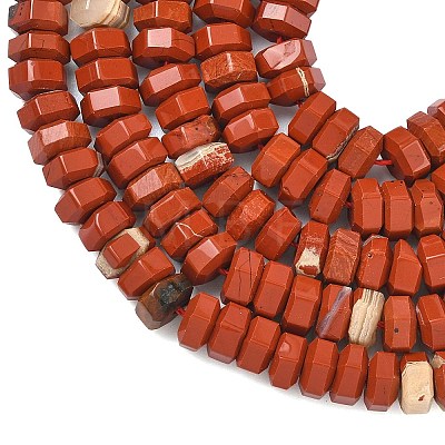Natural Red Jasper Beads Strands G-L654-I02-01-1