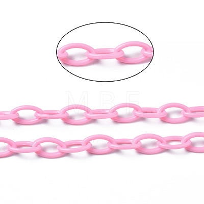 Handmade Opaque Acrylic Cable Chains KY-N014-001I-1