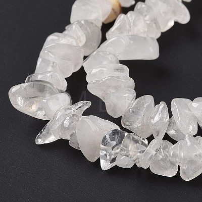 Natural Quartz Crystal Chips Beads Strands F019-1-1