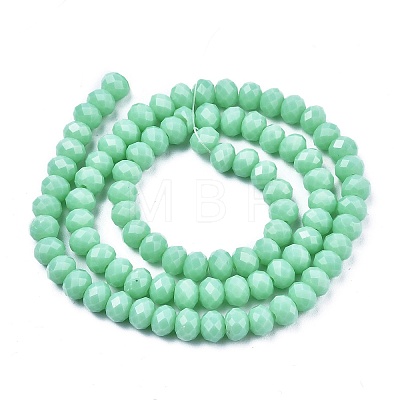 Opaque Solid Color Glass Beads Strands X1-EGLA-A034-P4mm-D14-1