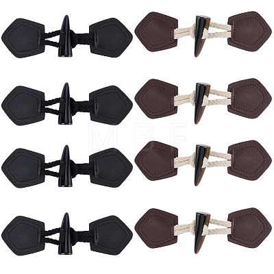 8Pcs 2 Colors Resin Buttons BUTT-CL0001-11-1