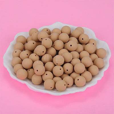 Round Silicone Focal Beads SI-JX0046A-11-1