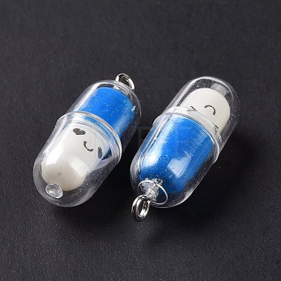 Translucent Plastic Pendants X-KY-L006-29F-1