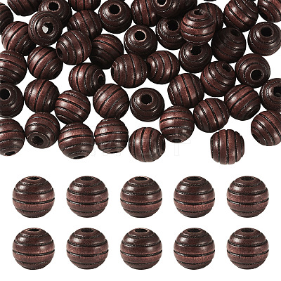 Wood European Beads WOOD-TA0003-10B-1