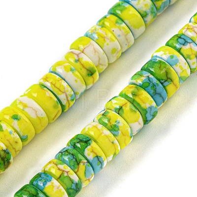 Baking Paint Synthetic Turquoise Beads Strands G-H060-02B-01-1