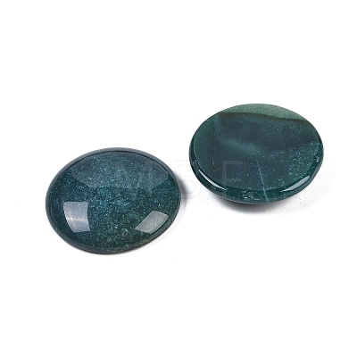 Natural Indian Agate Cabochons G-H1596-FR-25mm-16-1