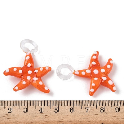 Handmade Lampwork Pendants LAMP-A004-05Q-1