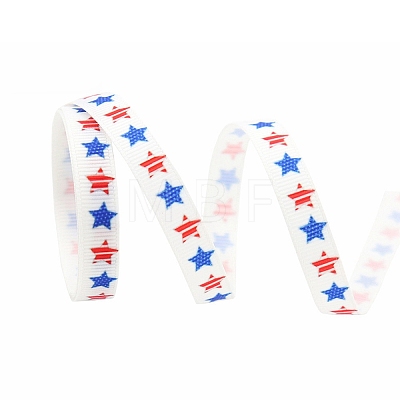 Independence Day Polyester Ribbons OCOR-WH0008-094C-1