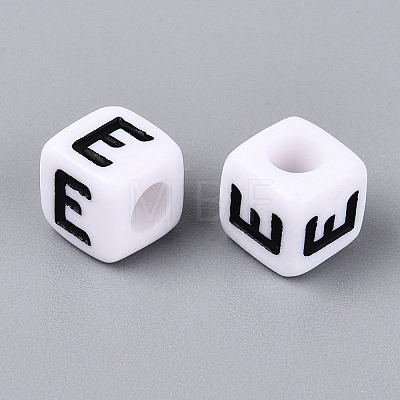 Opaque Acrylic Beads SACR-N020-04A-E-1