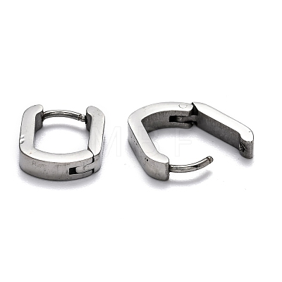 Tarnish Resistant 304 Stainless Steel Huggie Hoop Earrings STAS-H156-11B-P-1