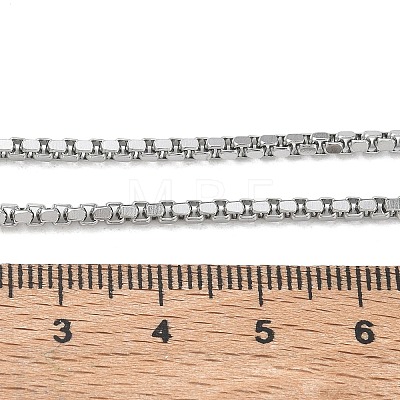 10Pcs 2.3MM 304 Stainless Steel Box Chain Necklaces NJEW-G203-05P-1