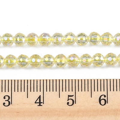 Electroplate Transparent Glass Beads EGLA-B013-02A-FR12-1