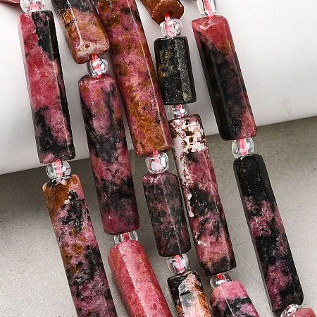Natural Rhodonite Beads Strands G-D353-A08-1