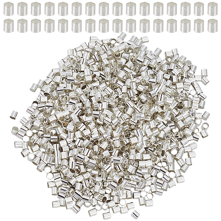 1000Pcs Brass Crimp Beads KK-PA0001-11-1