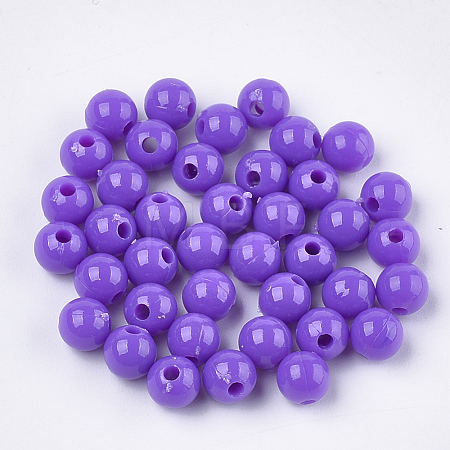 Opaque Plastic Beads KY-T005-6mm-608-1