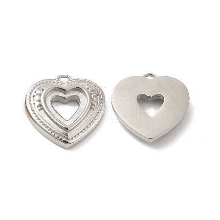Non-Tarnish 304 Stainless Steel Pendant Cabochons Settings STAS-F284-35P-1