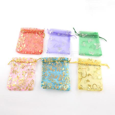 Printed Organza Bags OP-R024-9x12-M-1