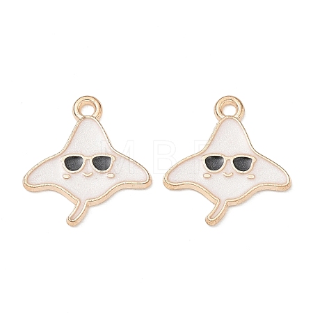 Alloy Enamel Pendants AL-CBAE435-17G-01-1
