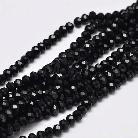 Faceted Rondelle Glass Beads Strands GLAA-I033-3mm-07-1