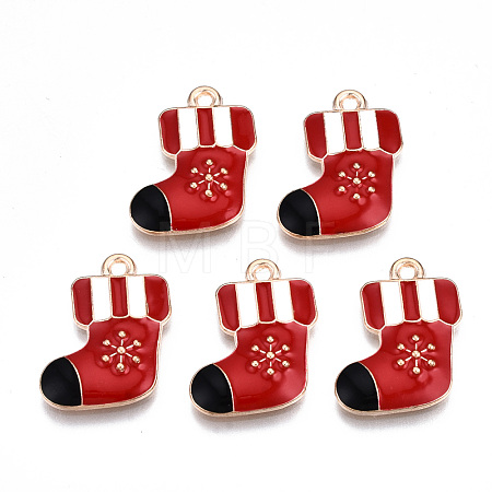 Alloy Enamel Pendants ENAM-Q442-037-RS-1