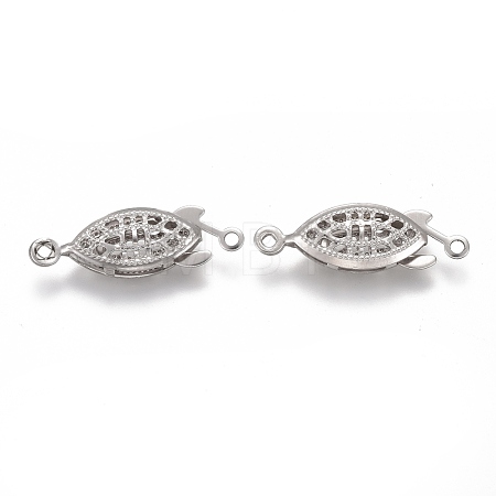 Tarnish Resistant 304 Stainless Steel Box Clasps STAS-P249-01P-1