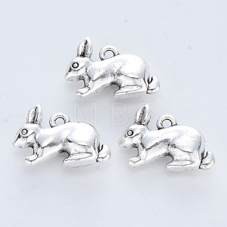 Tibetan Style Alloy Pendants X-TIBE-R316-017AS-RS-1